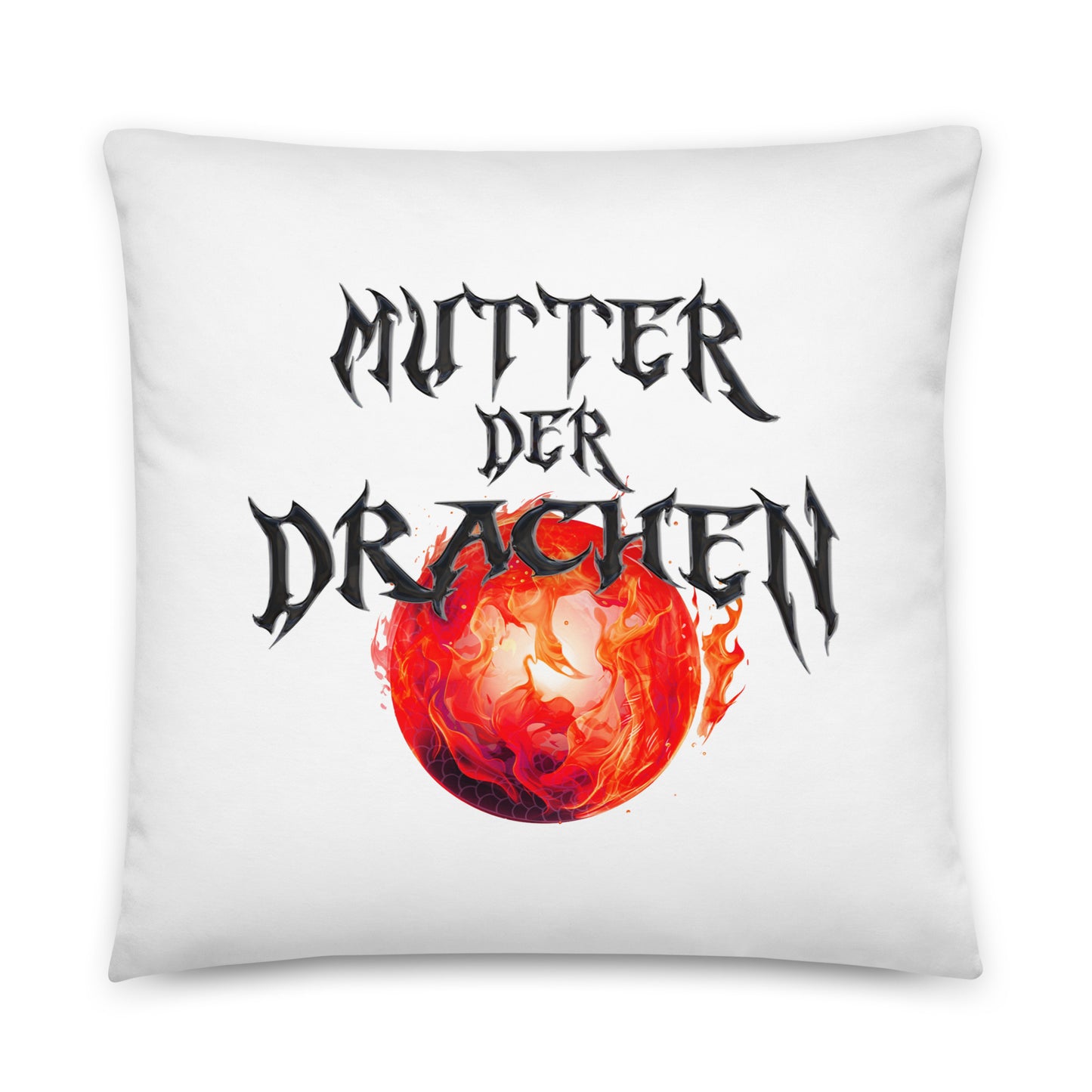 @aboutmelly87 - "Mutter der Drachen" Kissen Weiß Doppelseitig