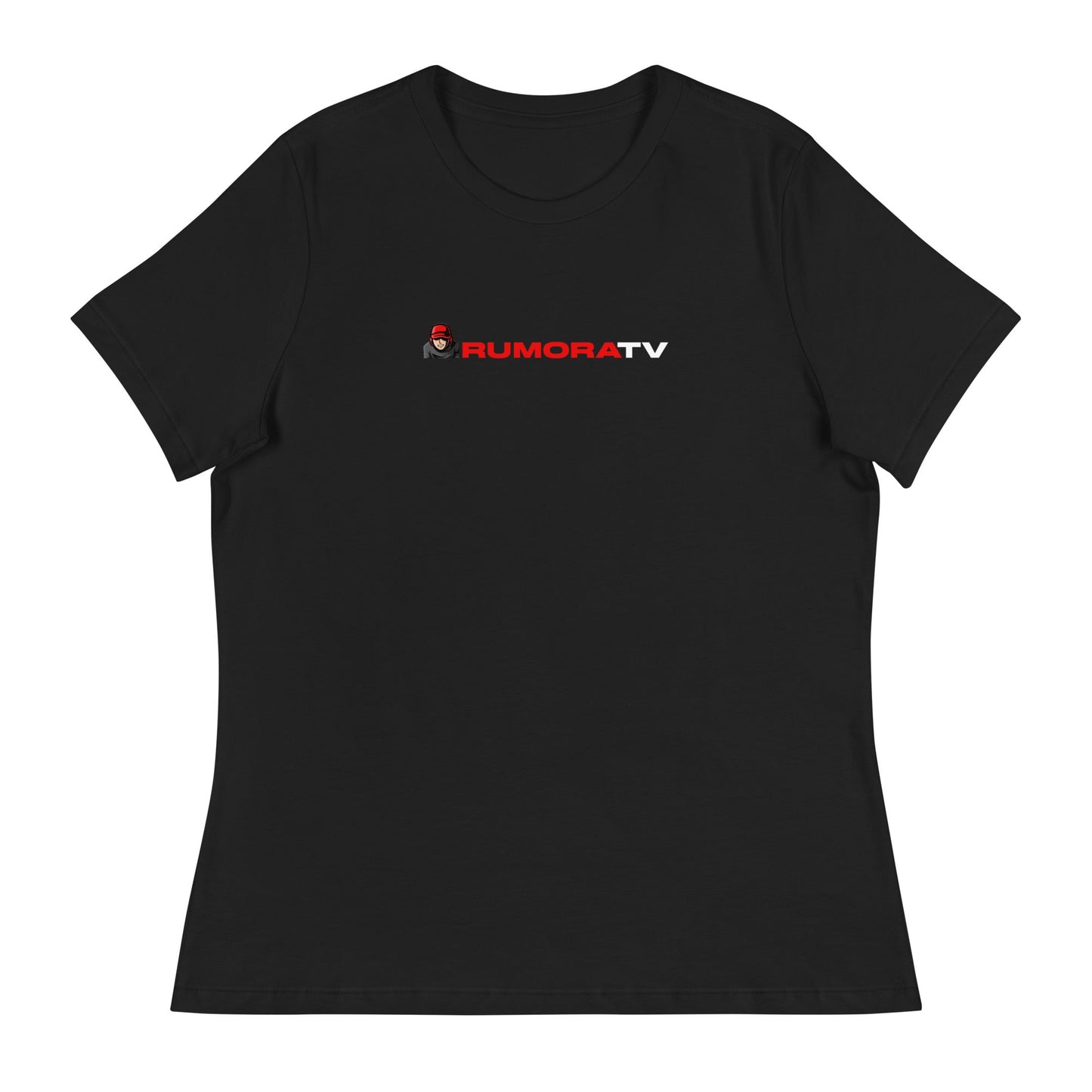 @RumoraTV Textlogo - Damen T - Shirt Schwarz - 4 - ground