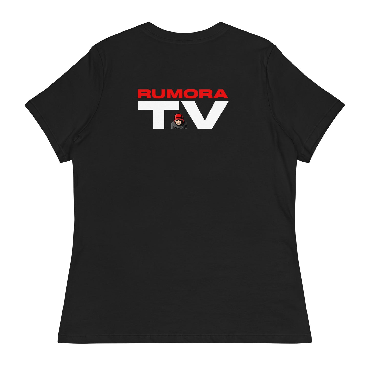 @RumoraTV Textlogo - Damen T - Shirt Schwarz - 4 - ground