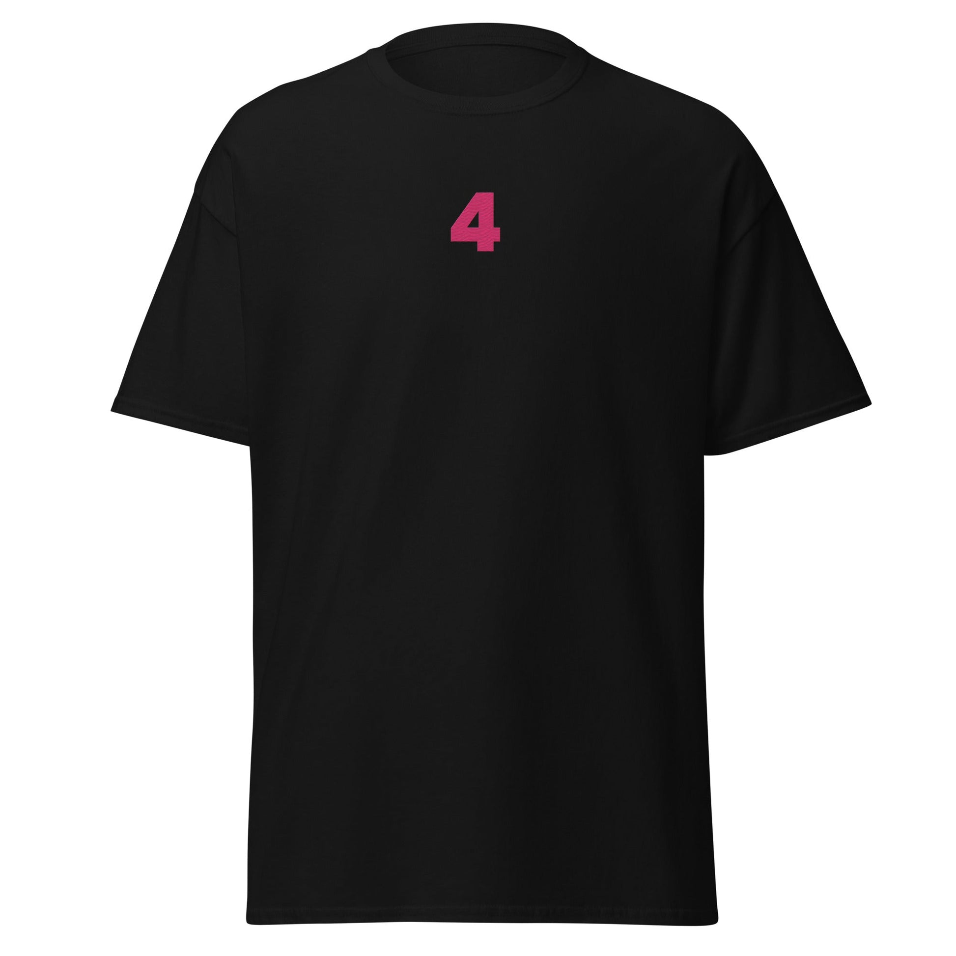 T4M "CREW" | 4-Emblem Mitte Stick - T-Shirt Schwarz SS/24 - 4-ground